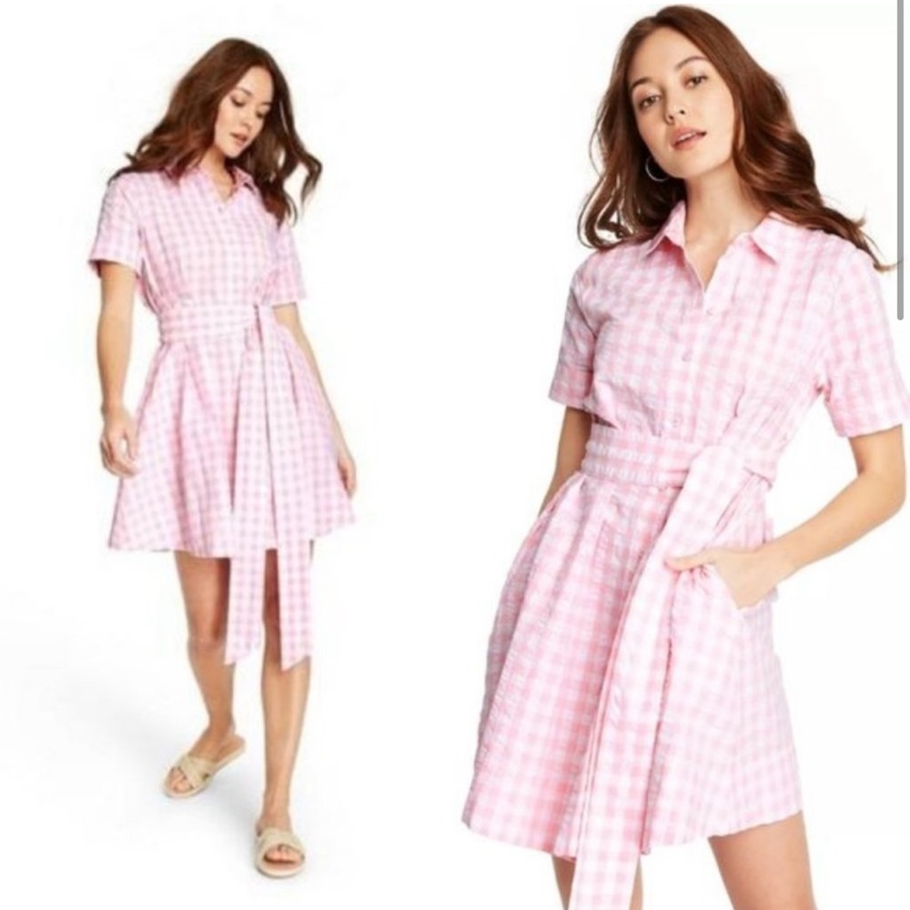Lisa Marie Fernandez x Target Gingham Shirt Dress